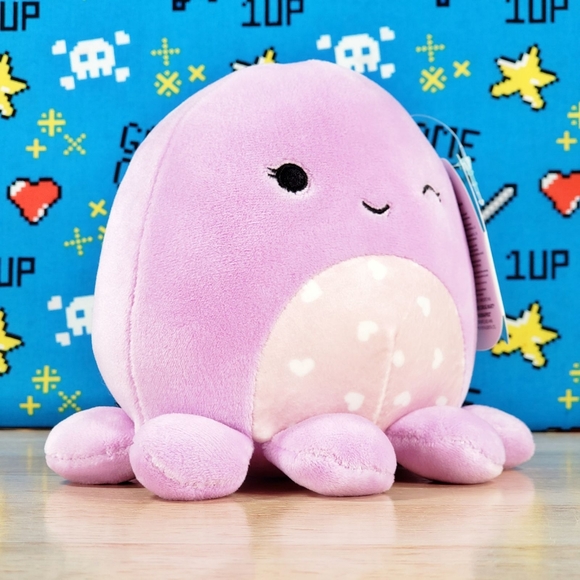 Squishmallow Violet the Octopus 5" with Hearts Canada Import from Toronto CA NWT - Picture 2 of 12